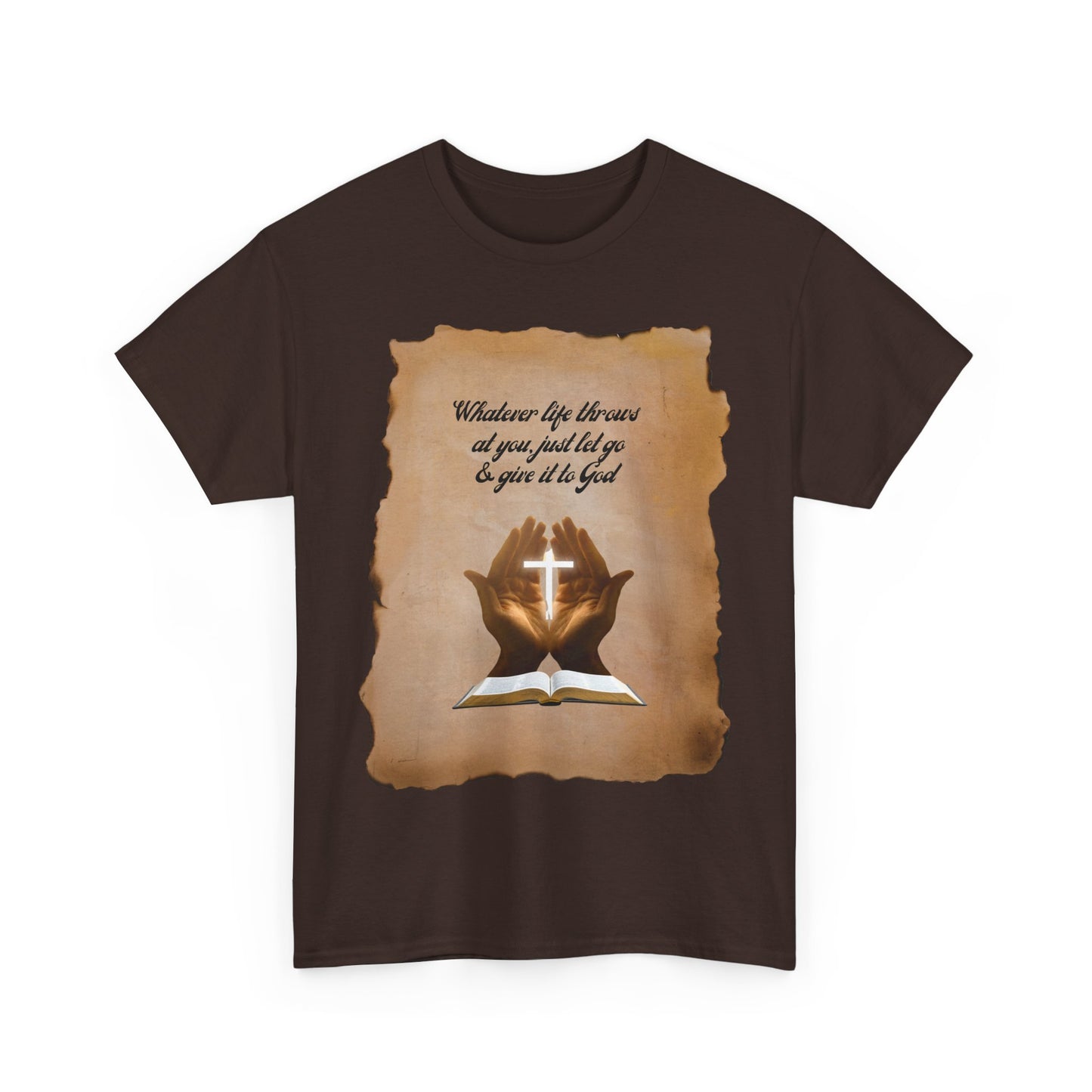Christian Vintage Tee - "Give It To God" Retro Faith Shirt | Everyday Rebel Co.
