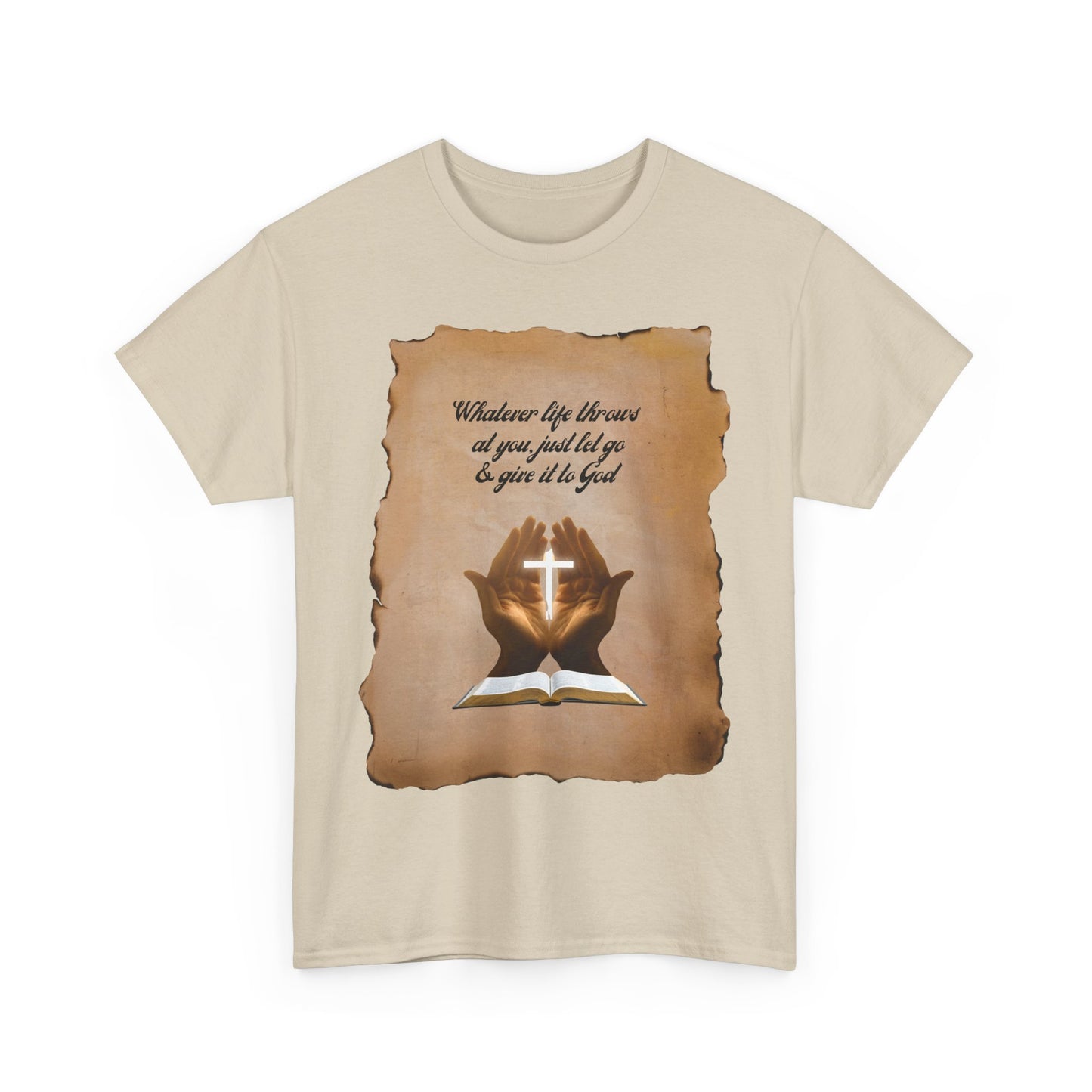 Christian Vintage Tee - "Give It To God" Retro Faith Shirt | Everyday Rebel Co.