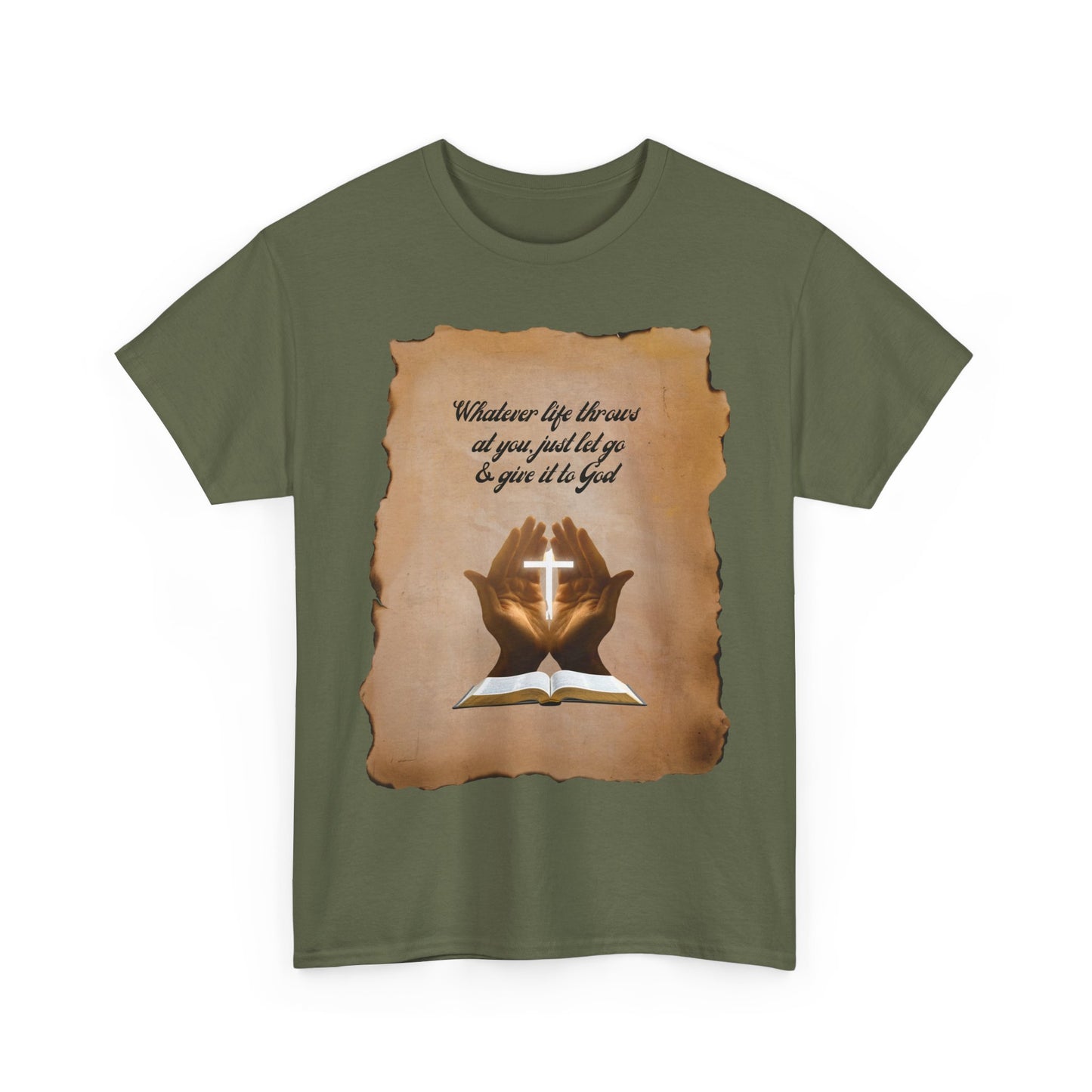 Christian Vintage Tee - "Give It To God" Retro Faith Shirt | Everyday Rebel Co.