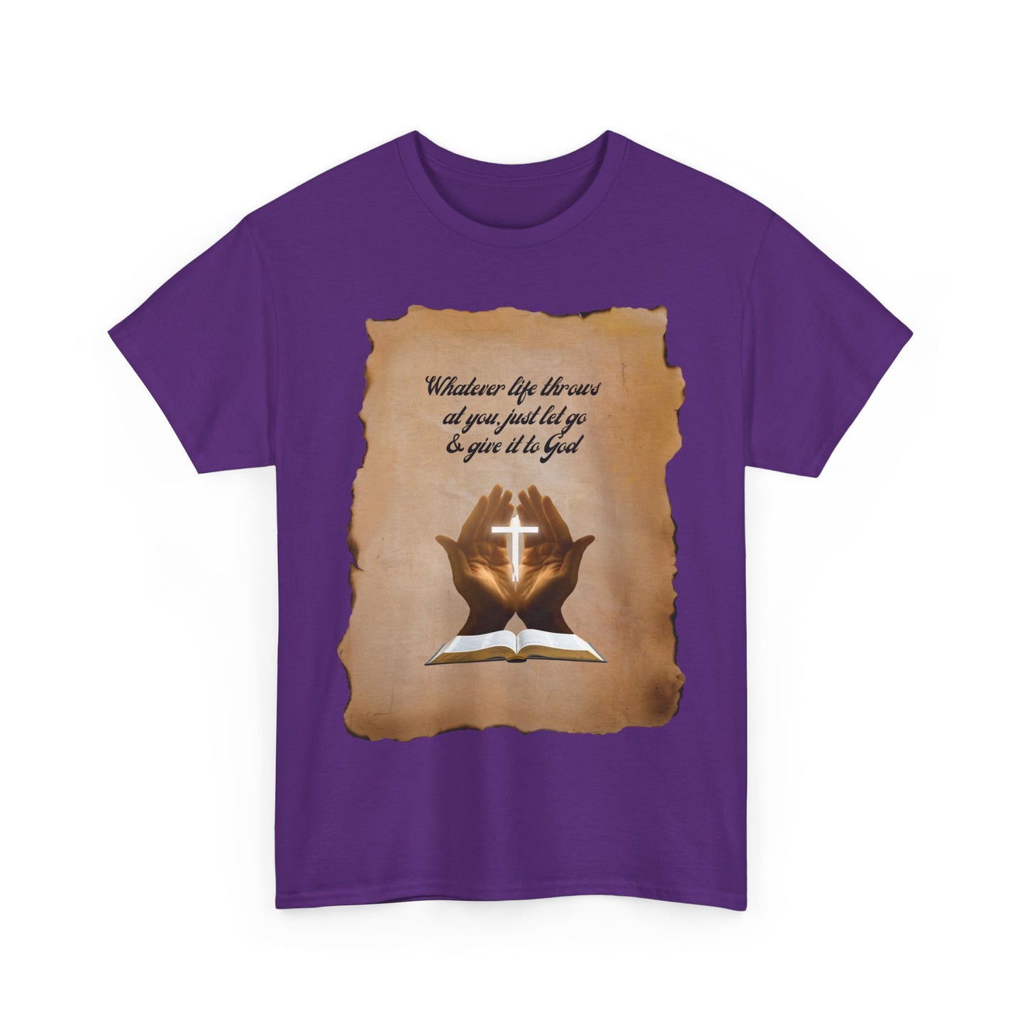 Christian Vintage Tee - "Give It To God" Retro Faith Shirt | Everyday Rebel Co.