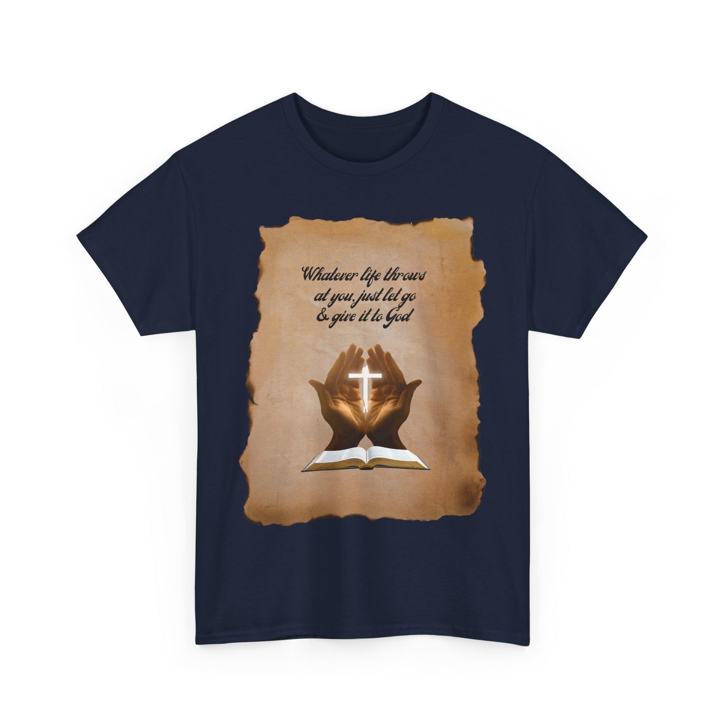 Christian Vintage Tee - "Give It To God" Retro Faith Shirt | Everyday Rebel Co.