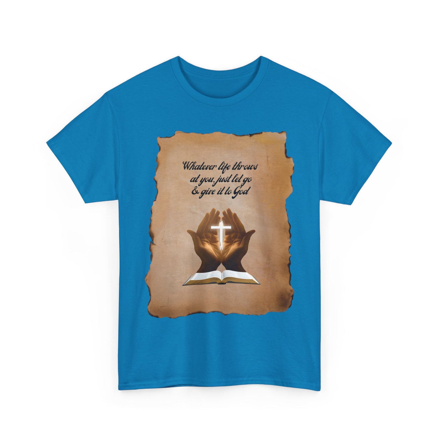 Christian Vintage Tee - "Give It To God" Retro Faith Shirt | Everyday Rebel Co.