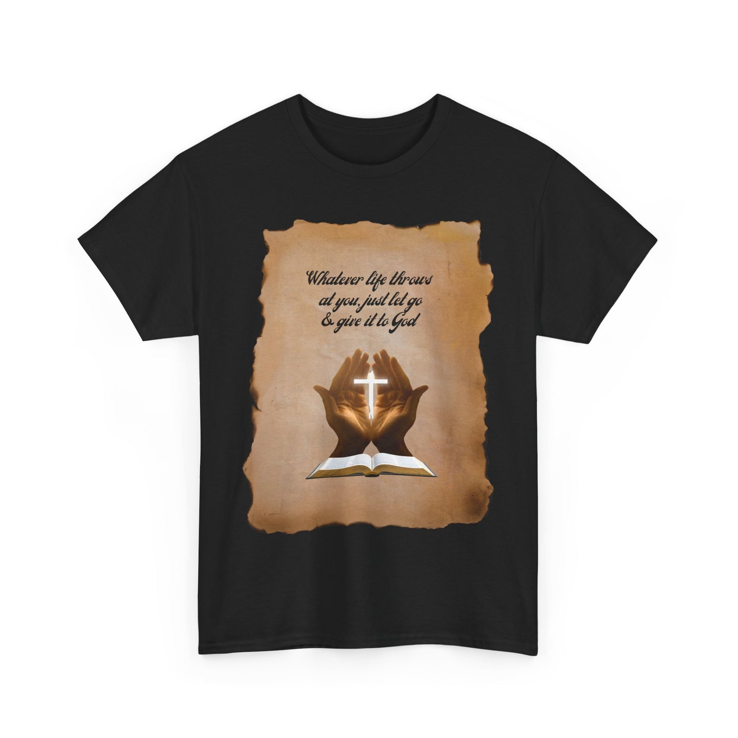 Christian Vintage Tee - "Give It To God" Retro Faith Shirt | Everyday Rebel Co.