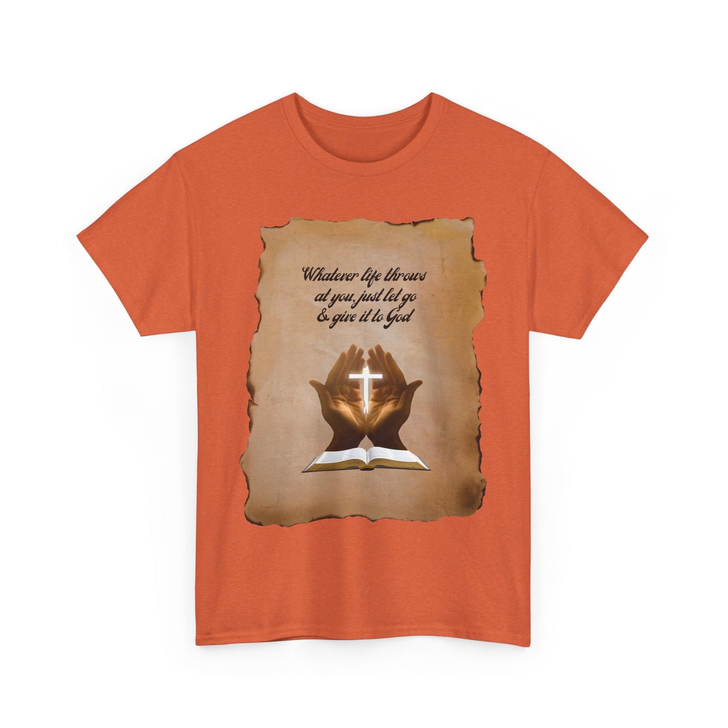 Christian Vintage Tee - "Give It To God" Retro Faith Shirt | Everyday Rebel Co.
