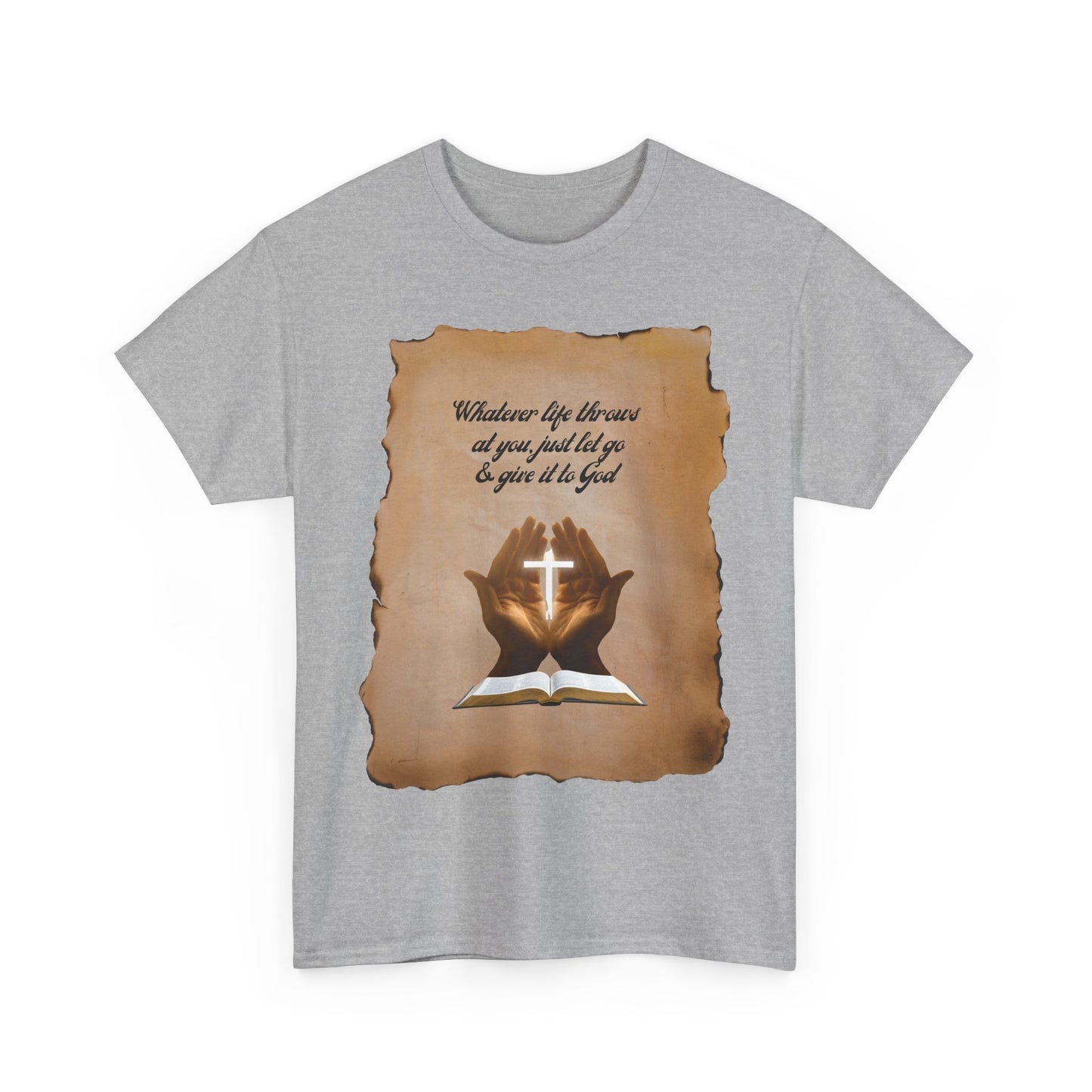 Christian Vintage Tee - "Give It To God" Retro Faith Shirt | Everyday Rebel Co.